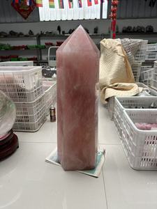 Cristal Natural al por Mayor, Piedra Grande de Cuarzo Rosa para Sanación, Torre de Gran Tamaño para Decoración de Salas de Cristal, Se Aceptan Tamaños Personalizados - Product Image 2