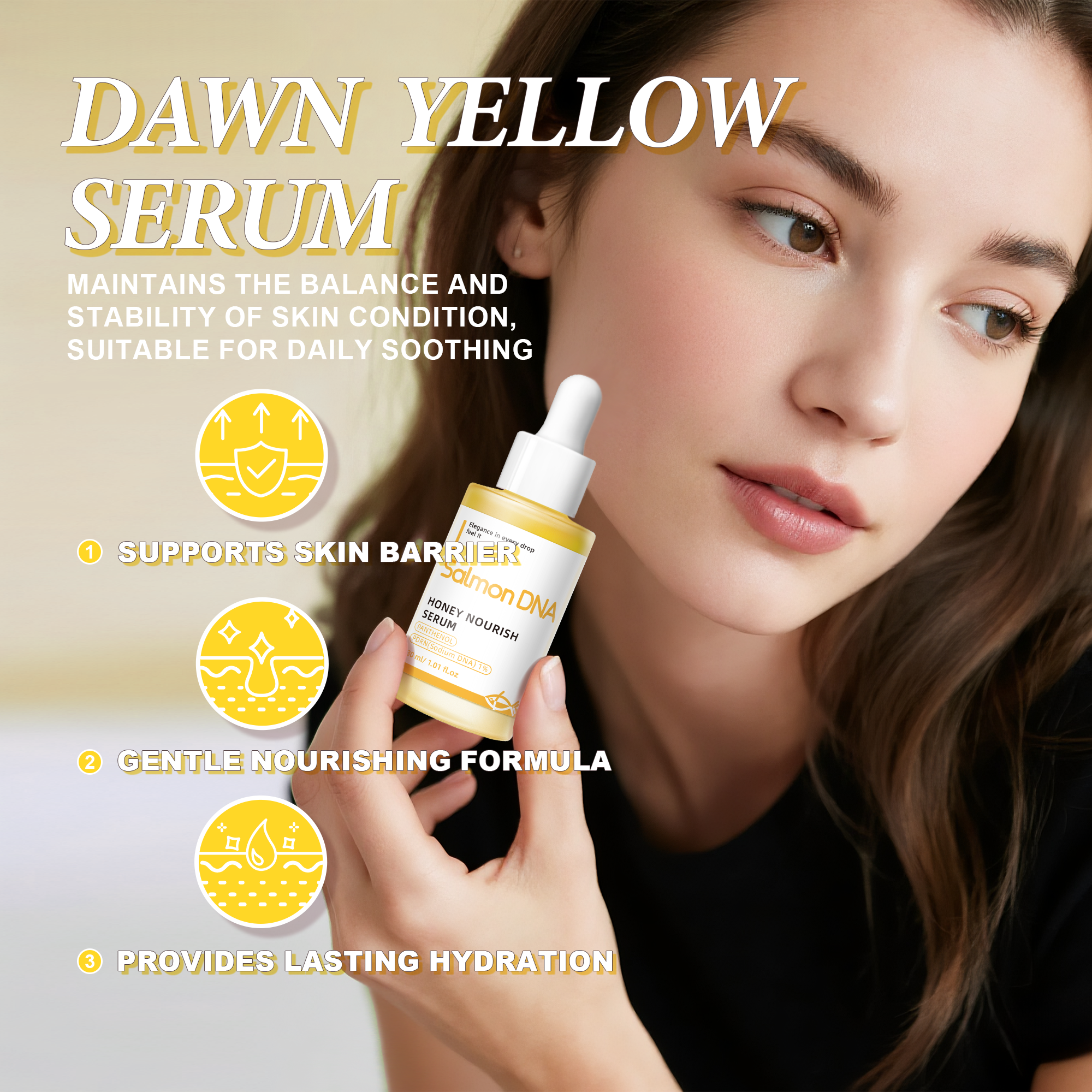 Le miel nourrissent le sérum