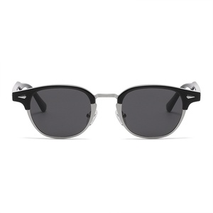 Gafas de Sol TZHFKJ Clásicas de Estilo Retro, Media Montura, Lentes Polarizadas con Protección UV400 y Antireflejos, Nuevas, Modernas, Unisex, de Plástico PC - Product Image 5