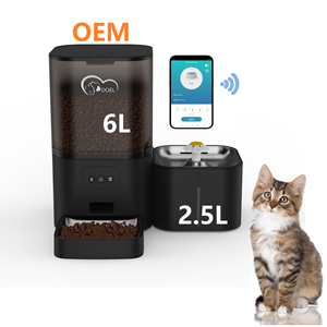 Nuevo Comedero Inteligente Automático para Mascotas de Gran Capacidad a Bajo Precio con Control por Aplicación Tazón de Comida de 6L y Agua de 2.5L Dispensador Inteligente 2 en 1 - Product Image 1