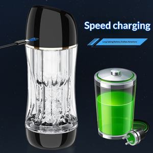 Volledig automatische masturbatie-apparaat voor mannen, met sterrenhemel-ontwerp, elektrisch, vibrerend, zuigend, met dubbele motor, herverpakt, met LOGO. - Product Image 4