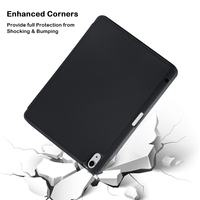 Étui pour tablette en cuir et fibre de carbone, iPad 10,9 pouces 10e et 11e génération A16, support pliable magnétique avec emplacement pour stylet, coque intelligente