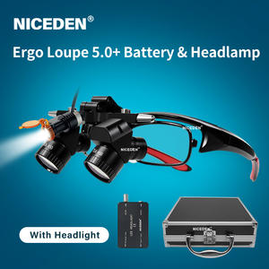 Per le persone miopi 5x Ergo lenti dentarie con luci piccole 5w Clip-on Flip Head lampada neurochirurgica lente d'ingrandimento - Product Image 4
