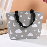 Sac en bâche RPET gris rose de haute qualité, personnalisé, durable, lavable, imperméable, écologique, recyclable, cousu, pour le shopping