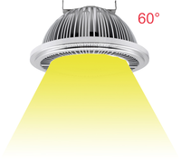 Éclairage de plafond LED COB 20W AR111 110V 220V Downlight LED Haute puissance Luminaire encastré G53 Spot avec pilote intégré
