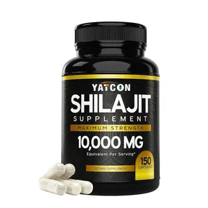 Hot Selling OEM Manufacturer Shilajit Capsules Combination Packaging For Men And Women  Support Customization