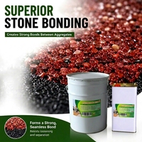 Liant polyuréthane transparent pour allées en gravier liées à la résine, résine PU résistante aux UV pour pavés, colle à haute résistance d'adhérence