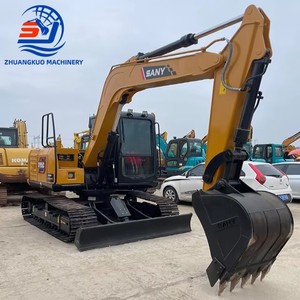 Excavadora de cadenas usada Sany Sy95c, amarilla, con control inteligente, equipo de construcción hidráulico de tipo oruga - Product Image 2