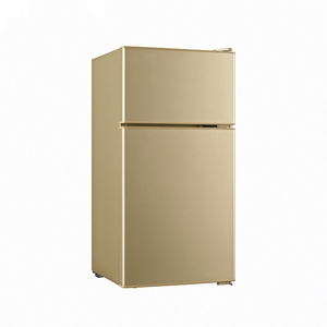 Réfrigérateur électrique portable à deux portes de 86 L avec congélateur supérieur, compresseur sans givre, économe en énergie, pour hôtel et usage domestique - Product Image 1