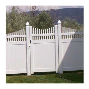 Panneau de 6 pieds de clôture en PVC blanc de qualité <span class=keywords><strong>constructeur</strong></span>-Pack en vrac avec poteaux de 6 pieds pour les entreprises de construction américaines - Product Image 3