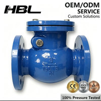 Válvula de Retención con Brida de Hierro Dúctil - Válvula de Seguridad Manual con Sello de Aleación de Cobre para Agua Municipal, Petróleo y Gas