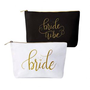 Bolsa de cosméticos de maquillaje de Material de algodón ligero con logotipo personalizado de alta calidad con cremallera - Product Image 2