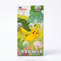 Pack de boosters simplifié en chinois de la série Pokémon 151, scellé en usine, région de Kanto, cartes Pokémon de première génération