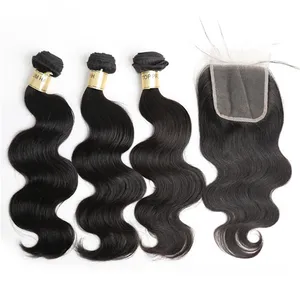 JP hair drop shipping unprocessed wholesale raw indian temple hair weft 30 40 inch body wave bundle for black women vendors