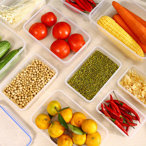Conteneur de stockage alimentaire rectangulaire, résistant à la chaleur, compatible micro-ondes, boîte à lunch en plastique pour la cuisine, le réfrigérateur et les fruits, offrant de nombreux avantages - Product Image 1