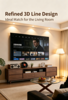 Meuble TV en bois de luxe minimaliste du milieu du siècle, meubles TV modernes en bois, meubles de salon, organiseurs de tiroirs