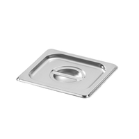 RVS 1/6 GN Pan, voedselveilige Gastronorm container, sauspan voor saladebar, pizza-voorbereidingsblad
