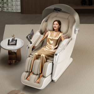 Riway 2026 Luxuriöser Ganzkörper-Shiatsu-Sessel 3D Zero Gravity Luxuriöser Kopfbügel-Entspannungs-Massagesessel mit Doppelbewegung - Product Image 5