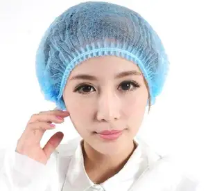 Disposable Bouffant Cap Non Woven Hair Net Good Fit For Larger Heads For Long Hair