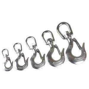 ห่วงยกสินค้าแบบหมุนได้ชนิดม้วน ทำจากสแตนเลส 304/316 พร้อมตะขอเกี่ยวแบบสปริงเพื่อความปลอดภัยในการยก - Product Image 5