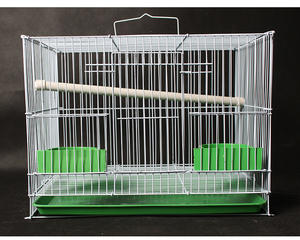 <span class=keywords><strong>Cage</strong></span> à animaux en fer forgé durable et polyvalente avec plateau en plastique pour oiseaux, perroquets, pigeons, lapins, élevage, tailles petite/moyenne/grande - Product Image 3