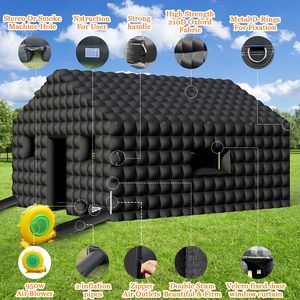 Carpa Inflable Cúbica Personalizada para Festivales al Aire Libre, Discoteca Inflable LED con Luces, <span class=keywords><strong>Casa</strong></span> de Carpa Inflable Portátil para Fiestas - Product Image 5