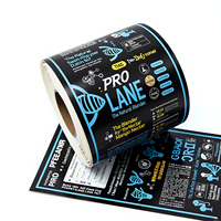 Étiquettes en rouleau d'emballage en vinyle à colle forte avec logo pour supplément Impression numérique surélevée UV sur mesure de luxe