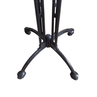 Pied de table en aluminium moulé, base en fer à quatre branches, avec pieds réglables pour table de bistrot