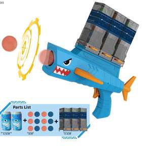 Giocattoli per bambini sparano a pistola gioco Cartoon Shark Attack Toy piccola palla di plastica pistola giocattolo per bambini - Product Image 1
