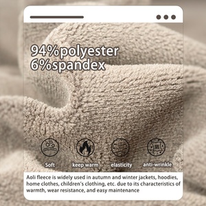 Áo khoác giữ ấm Giáng sinh bán buôn cho bé gái & bé trai, chất liệu vải dệt kim nhuộm màu 100% polyester, chất liệu lông cừu nhân tạo dùng may mặc - Product Image 2