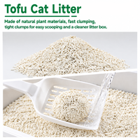 Litière pour chat en tofu en gros, biodégradable, 99 % sans poussière, marque privée, OEM, contrôle des odeurs