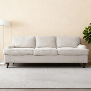 โซฟา3-Seater สไตล์ฝรั่งเศสโบราณคุณภาพสูงเฟอร์นิเจอร์ห้องนั่งเล่นหรูหราพร้อมไส้ฟองน้ำสำหรับใช้ในบ้าน - Product Image 2