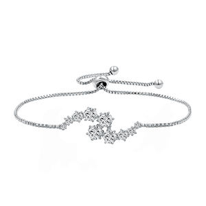 Semplice lustro <span class=keywords><strong>E</strong></span> moda alla moda bracciale placcato in oro con zircone geometrico rame <span class=keywords><strong>E</strong></span> fascino ottone realizzato principalmente in lega di zinco - Product Image 1