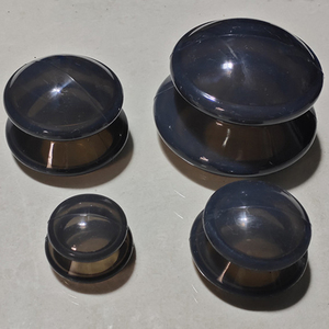 Set mangkuk silikon, bekam terapi pijat penurunan berat badan Anti selulit, bekam silikon kelas medis putih - Product Image 3