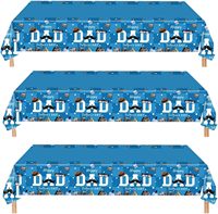 Housse de table rectangulaire imperméable 108x54 pouces, nappes en PE pour la fête des pères, décorations pour la fête des pères