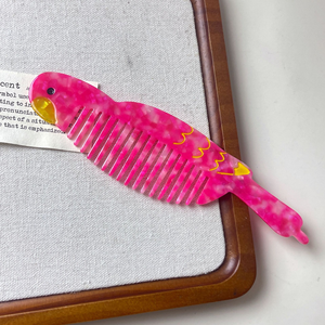 Accesorios para el cabello personalizado divertido lindo dibujos animados Vida Marina animal perro acetato antiestático portátil peine mujer peine al por mayor - Product Image 6