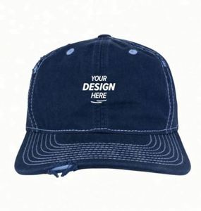 Casquette de baseball vintage non structurée en coton à 6 panneaux, style délavé et vieilli - Product Image 2