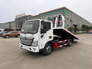 FOTON 4x2 5 tonnes, camion de remorquage à plateau, Euro 3, véhicule <span class=keywords><strong>d</strong></span>'assistance routière pour remorquer deux voitures simultanément - Product Image 2