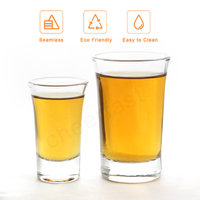 Cheerfast Fabricant Ensemble de verres à liqueur à base de tequila 20ml les plus populaires et mini verre à liqueur transparent pour whisky