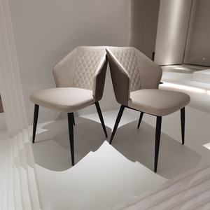 Khuyến mãi Ghế Nhật Bản cho phòng ăn Ghế ăn nhung xanh có tay vịn lưng thấp phong cách châu Âu - Product Image 1