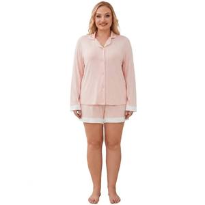 Ensemble de pyjama personnalisé pour femmes, vêtements de nuit doux et respirants, pyjamas de nuit pour femmes, pyjamas grande taille pour femmes - Product Image 3