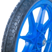 Roue de vélo de 16 pouces jante en plastique roue libre plate