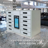 Système de casier intelligent personnalisé, armoire de sécurité numérique, armoire de charge de téléphone RFID, mini casier de rangement