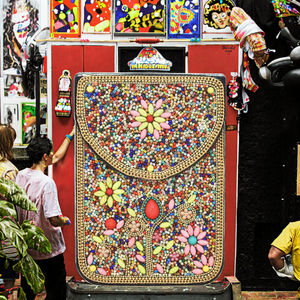 กระเป๋าโทรศัพท์สะพายข้างสไตล์โบฮีเมียนวินเทจ สายสั้น หนัง PU กันน้ำ - Product Image 3