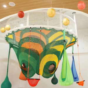 Pas cher Intérieur Creative Fourmi Cave Labyrinth Non-Standard Interactif Non Alimenté Escalade Corde Cours Parc D'attractions Rainbow Net - Product Image 2