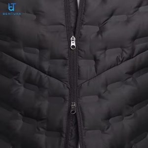 Chaleco de hombre con logotipo personalizado de alta calidad, chaleco acolchado ligero con doble cremallera, abrigo cálido de invierno, chalecos acolchados - Product Image 2