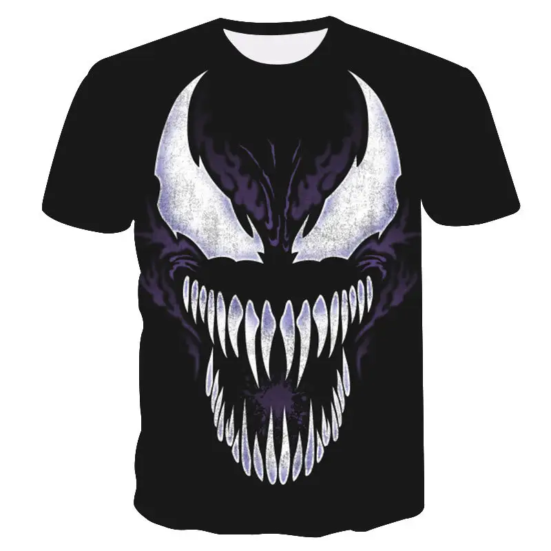 2018 Marvel Movie Venom T-shirt 3D Tight Print Sportkleding Spider Man Superhero