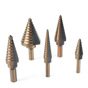 Customized 4mm High Speed Steel Step Drill Bit with round Shank and Alloy for Wood and Other Materials