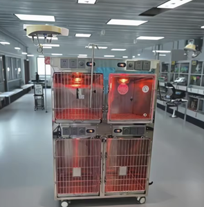 Wholesale Veterinary Products Double Tier Stainless Steel Vet Cage With Wheels For <strong>Dog</strong> Cat Isolation <strong>China</strong> Big <strong>Dog</strong> <strong>Kennel</strong> - Product Image 4