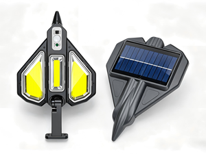 Tri-Sided Solar <b>LED</b> Street <b>Light</b> Outdoor, <b>Motion</b> <b>Sensor</b> Solar Wall Lamp with Remote, IP65 Waterproof Foldable Security Lighting - Product Image 4